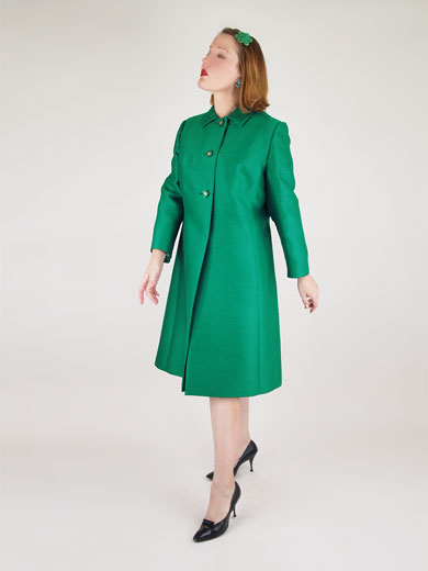 Green Coat Dress | Down Coat