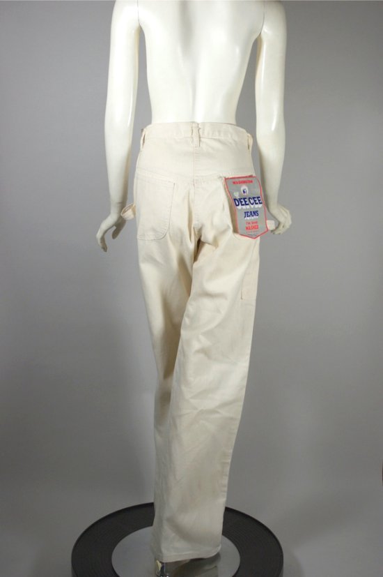 MP16-deadstock DeeCee 70s pant carpenter ivory cotton canvas - 3.jpg