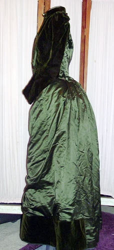 1880s bustle gown,green silk velvet,anothertimevintageapparel.JPG