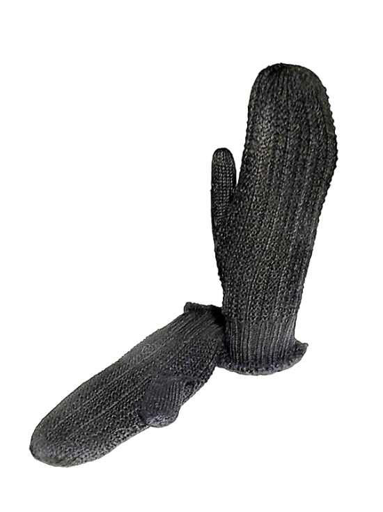 1900s antique hand knit black mittens gloves 1.png