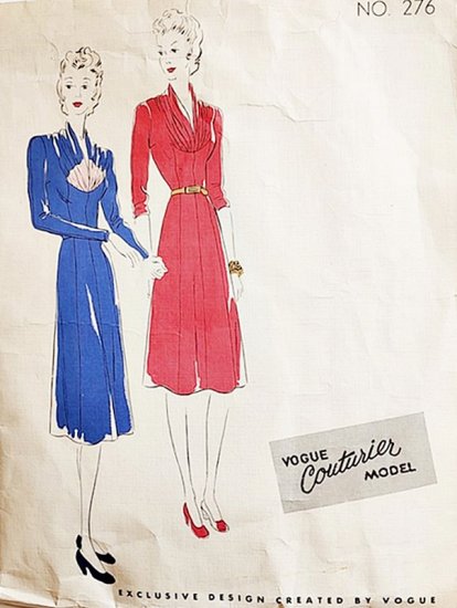 1930s 40s pattern vogue couturier vintage sewing dress 1.jpg