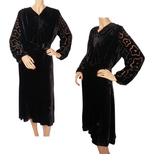 1930s Black Velvet Dress copy.jpg