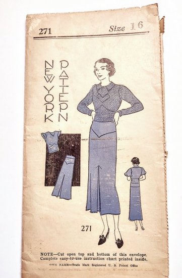 1930s new york vintage pattern 2 pc dress deco.jpg