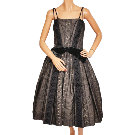 1950s Black Eyelet Party Dress.png
