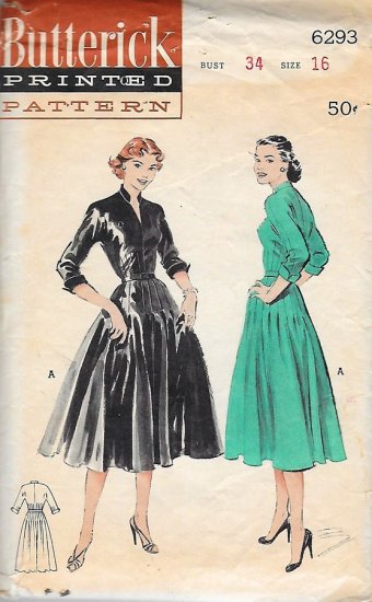 1950s vintage dress pattern,butterick,classic tailored,anothertimevintageapparel.jpg