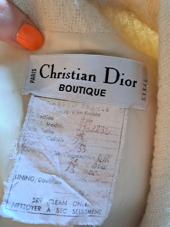 Rare Christian Dior blue silky bra, size 34D - alizeegarments