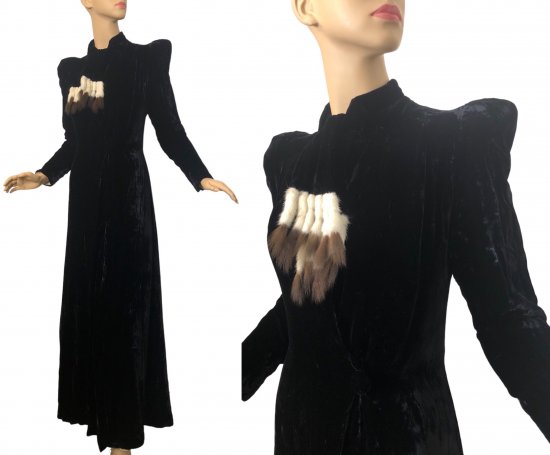 30s black velvet opera coat with ermine.jpeg