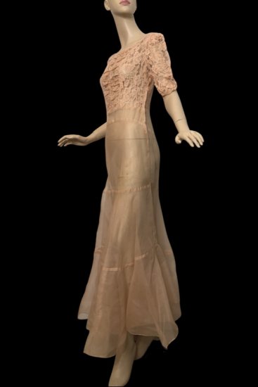 30s peach lace and organza dress.jpeg