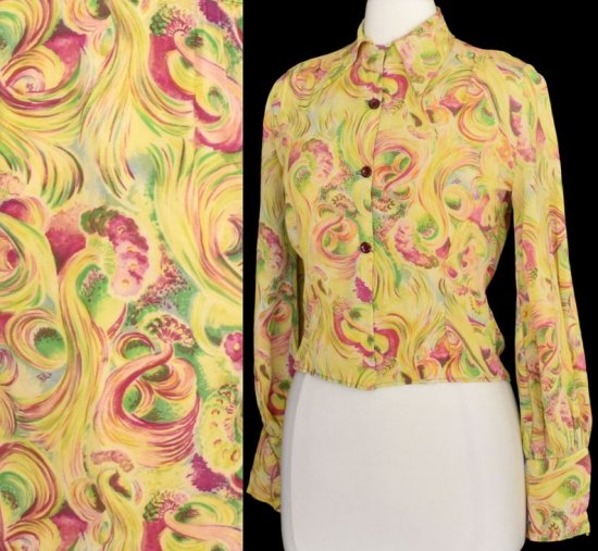 40s novelty print blouse - charm of hollywood.jpg