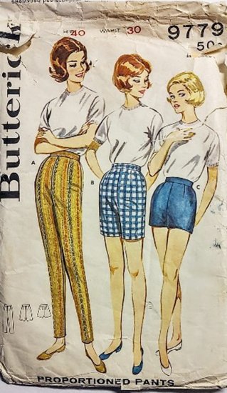 50 60s butterick shorts bermudas cigarette pants pattern.jpg
