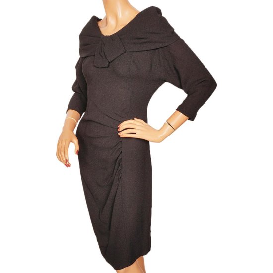 50s Black Crepe Dress.jpg