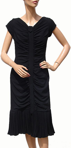 50s Black Crepe Dress LBD-vfg.jpg