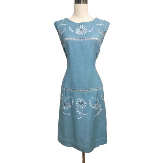 50s blue dress front.JPG