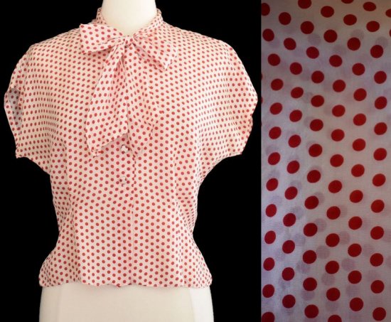 50s red dot print silk blouse.jpg