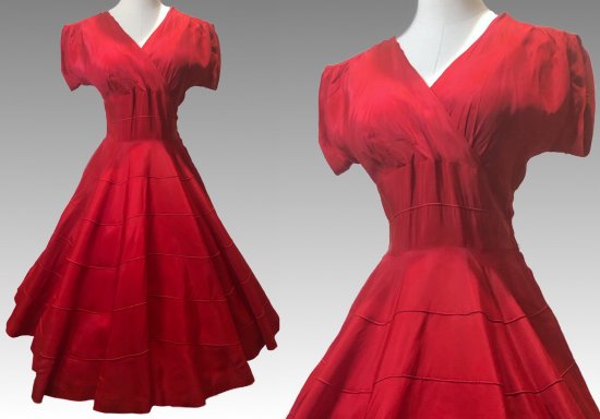 50s red taffeta dress.jpeg