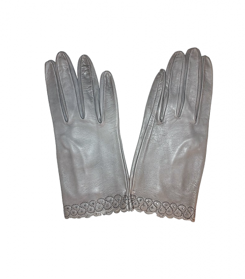 50s unworn grey leather wrist gloves another time vintage apparel.png