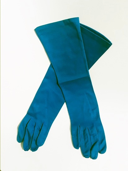 50s vintage gloves,blue,sapphire,elbow,unworn,anothertimevintageapparel.jpg
