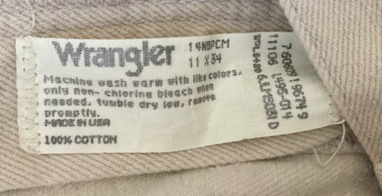 Has anyone seen this Wrangler tag? | Vintage Fashion Guild Forums