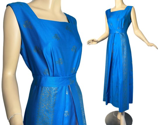 70s blue silkscreened cotton dress gallery.JPG