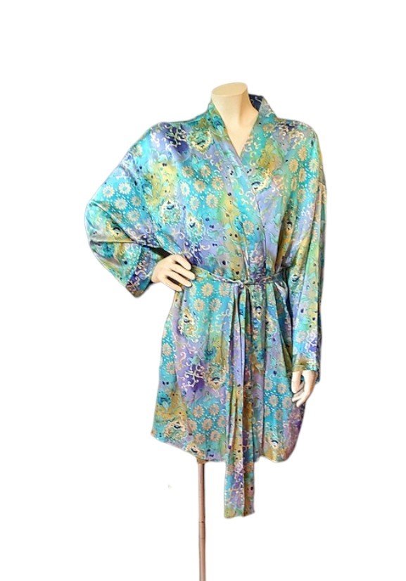 90s victoria secret blue floral silk short robe vintage-Photoroom.jpg 2.jpg