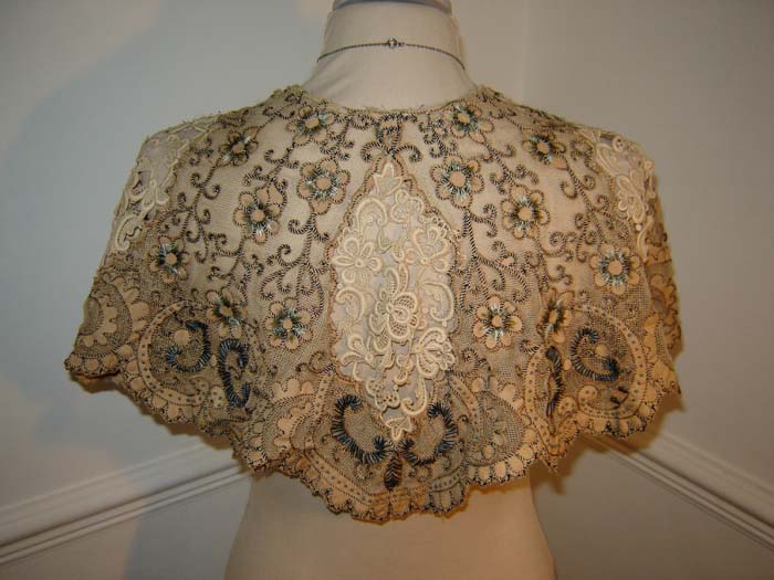 Antique Lace and Embroidered Cape 2.jpg