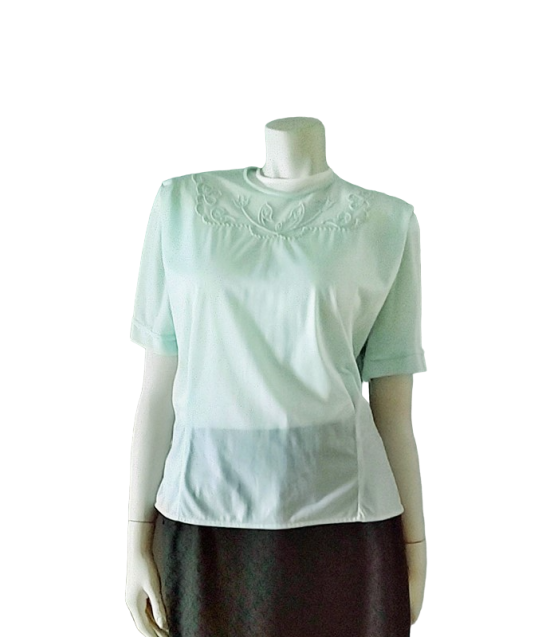 aqua 50s large size blouse hem out.png