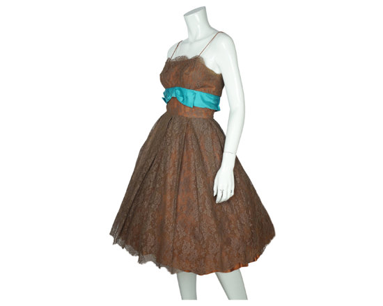 Brown 50s Lace party dress.jpg