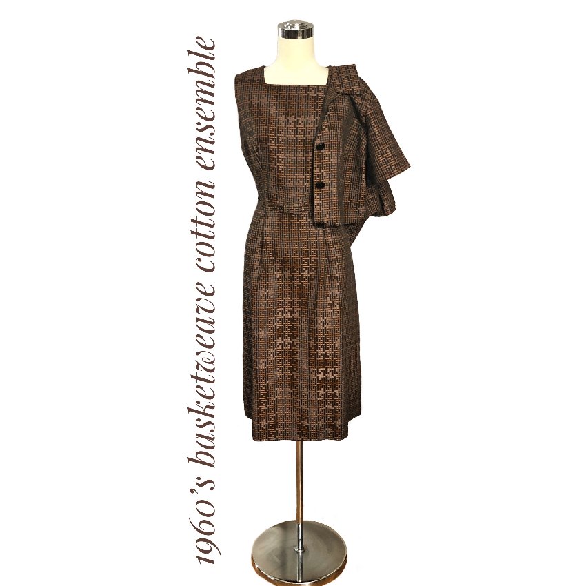 brown basketweave dress and jacket.jpeg