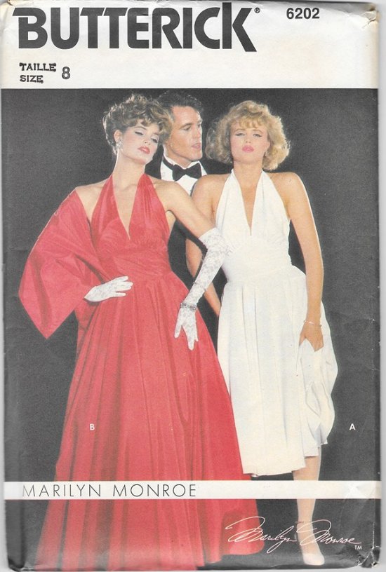 butterick marilyn monroe dress pattern 70s 80s halter.jpg