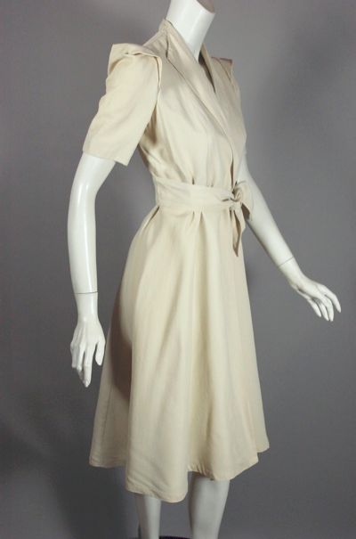 C150-1930s jacket ladies lightweight coat ivory size XS - 5.jpg