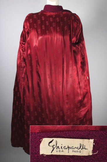 C166-fuchsia pink wool 1950s coat Schiaparelli label - 07 copy.jpg