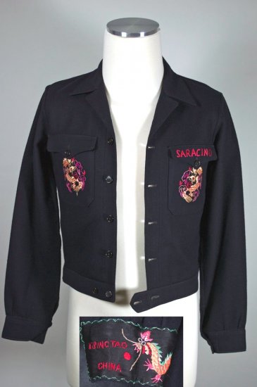 C178-1946 navy mens Eisenhower jacket Chinese embroidery - 02.1.jpg