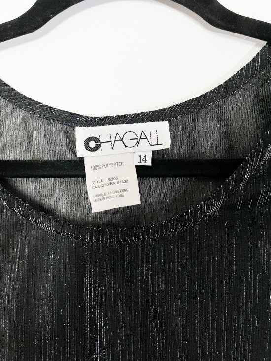 Chagall Black and Silver Metallic Sleeveless Shirt0006.jpg