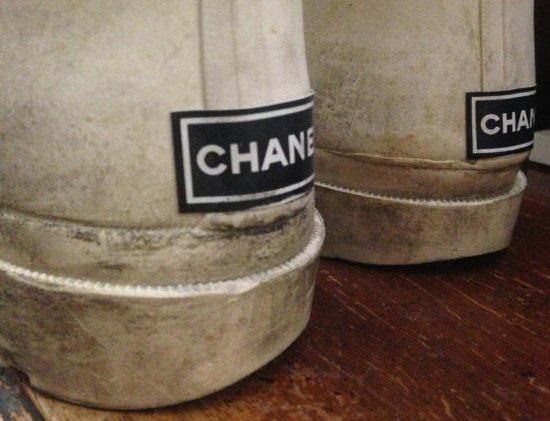 Chanel boots - street dirt.JPG