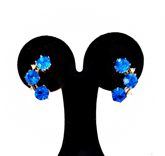 dark blue rhinestone clip curved 50s earrings another time vintage apparel 2.png