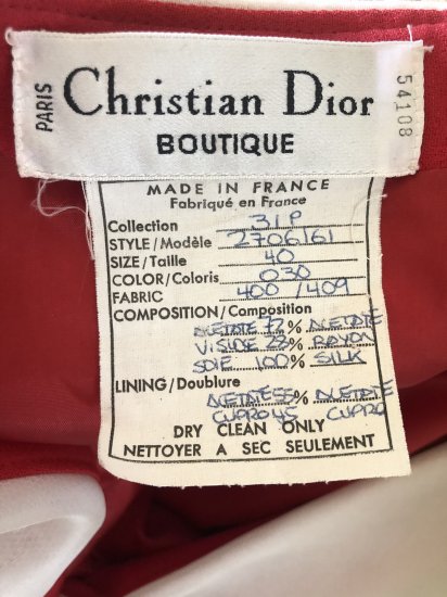 CHRISTIAN DIOR  Clothing labels design, Vintage labels, Clothing