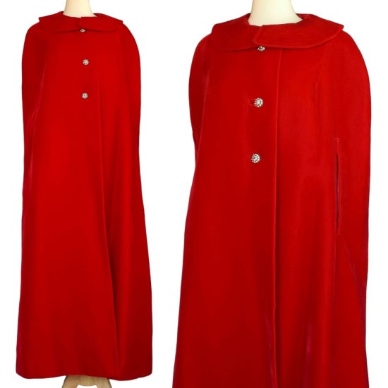 double red velvet cape 1-DEPOP.jpg