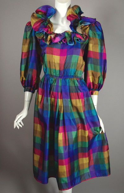 DR1161-Donna Morgan 80s dress ruffles rainbow colors - 1.jpg