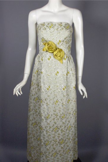 DR1211-Helena Barbieri gown 1960s strapless evening dress ivory brocade - 05.jpg
