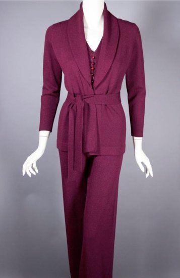 DR1215-Adolfo knit jumpsuit 1970s plum purple with jacket - 10.jpg