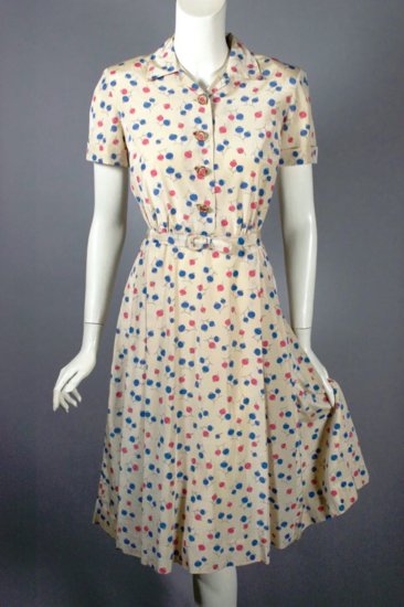 DR1238-Chinese laterns novelty print dress 1950s shirtwaist - 12.jpg