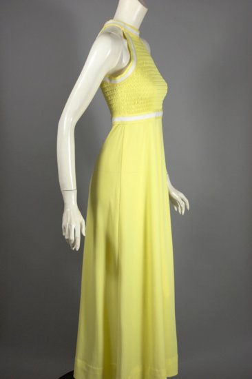 DR1280-sporty style 70s maxi dress sleeveless yellow racerback - 06.jpg