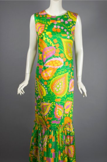 DR1281-neon bright floral print cotton 1960s dress muumuu style - 10.jpg