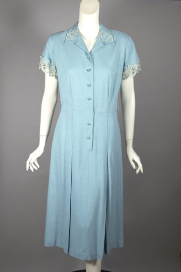 DR1295-aqua deadstock vintage dress late 40s-early 50s M - 02.jpg
