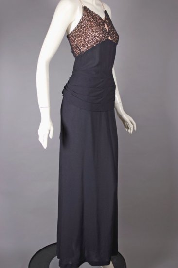 DR1319-1940s evening dress black crepe draped pelum  - 07.jpg