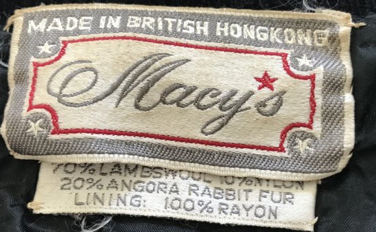 Age this Macys Label | Vintage Fashion Guild Forums