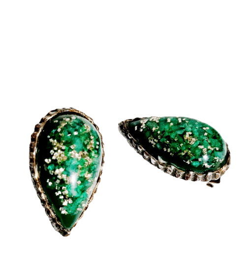 green gold flake lucite 50s earrings.png