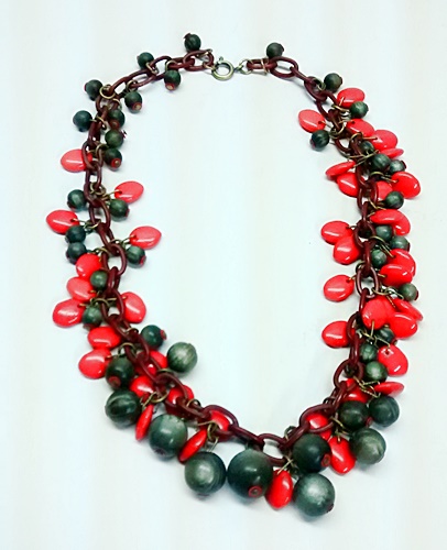 grey and red necklace vintage 30s,anothertimevintageapparel.jpg