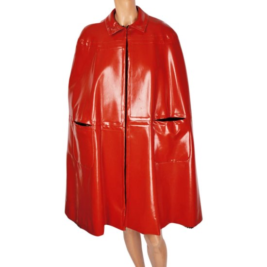 Guy-Laroche-Mod-Red-Vinyl-Cape-1.jpg