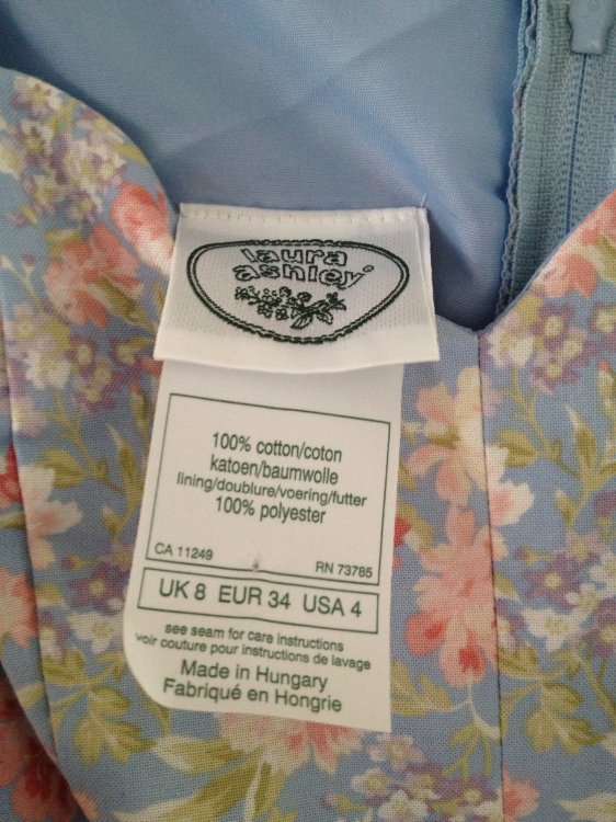 Is this late 70s? A Laura Ashley dress with label not on resource ...